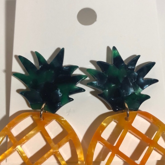 Pineapple Drop Earrings - Picture 3 of 5